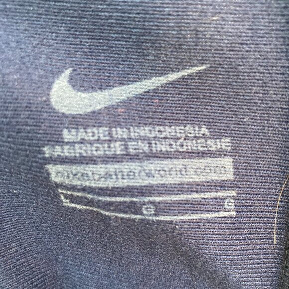 Nike Dark Blue Athletic Track Pants Dual Zip Leggings Size Large - Picture 6 of 6